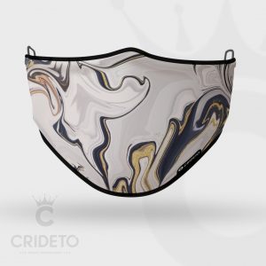 Mascarilla Higiénica Reutilizable con diseño de Mármol