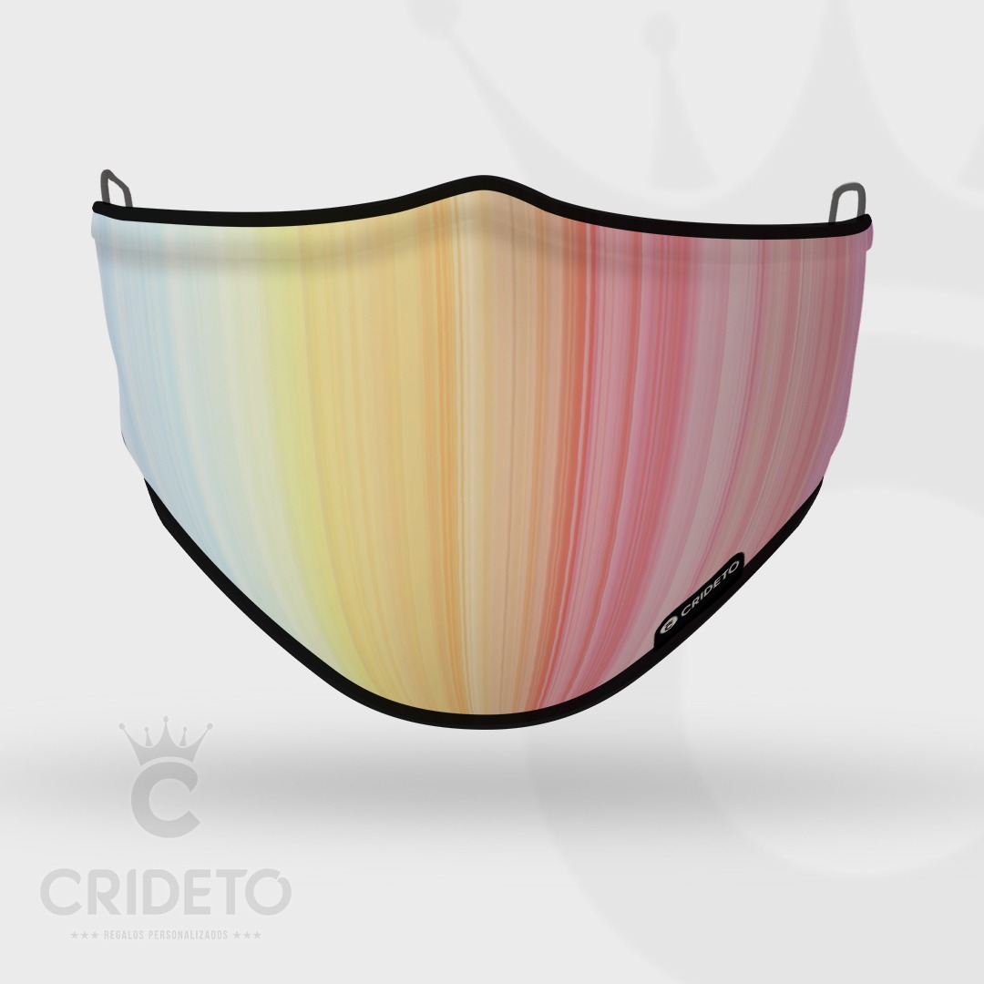 Mascarilla Higiénica Reutilizable con diseño colorido