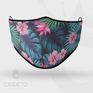 Mascarilla Higiénica Reutilizable con diseño floral