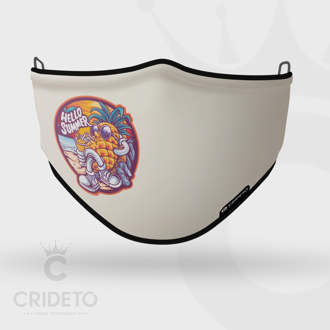 Mascarilla Higiénica Reutilizable con diseño para el verano