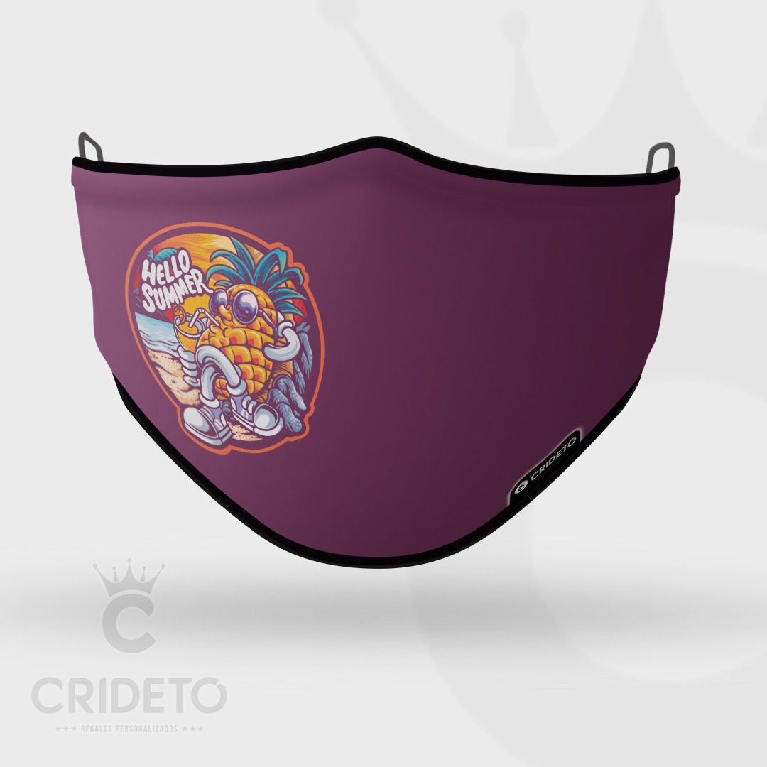 Mascarilla Higiénica Reutilizable con diseño para el verano