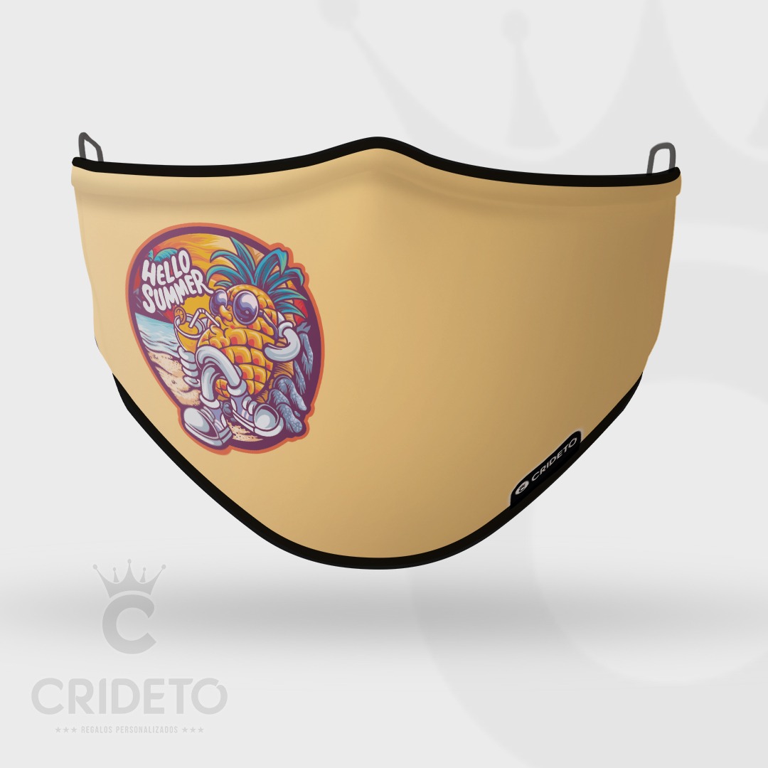 Mascarilla Higiénica Reutilizable con diseño para el verano