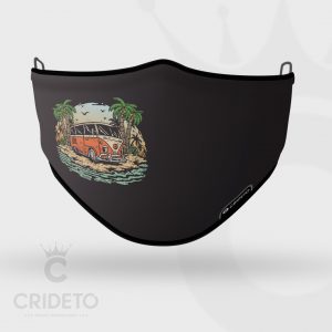 Mascarilla Higiénica Reutilizable con diseño de VW Camper