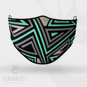 Mascarilla Higiénica Reutilizable con diseño triangular