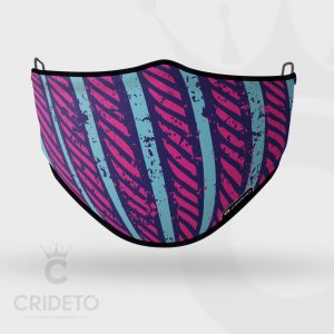 Mascarilla Higiénica Reutilizable con diseño de rayas